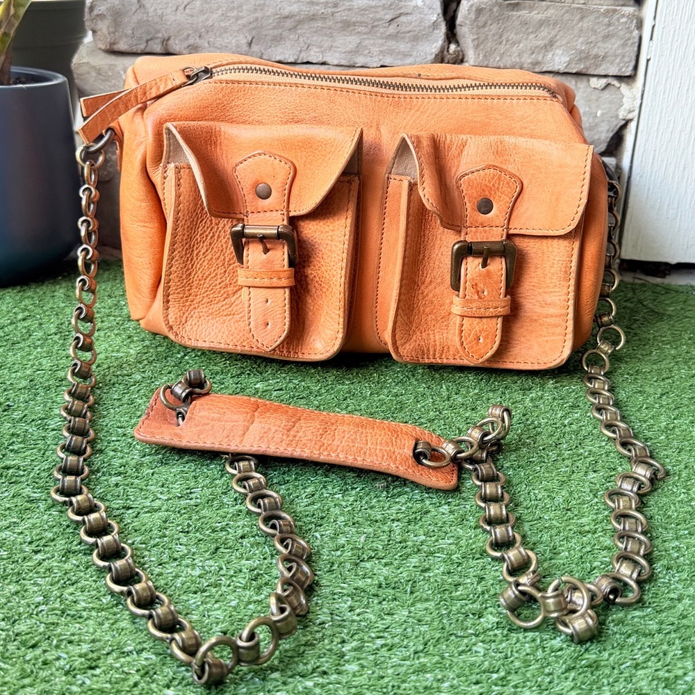 Free People Dylan Chain Mini Duffle Bag